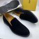Billionaire Mario Grosgrain-Trimmed Suede Loafers
