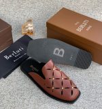 Berluti Cyrus Scritto Leather Slippers