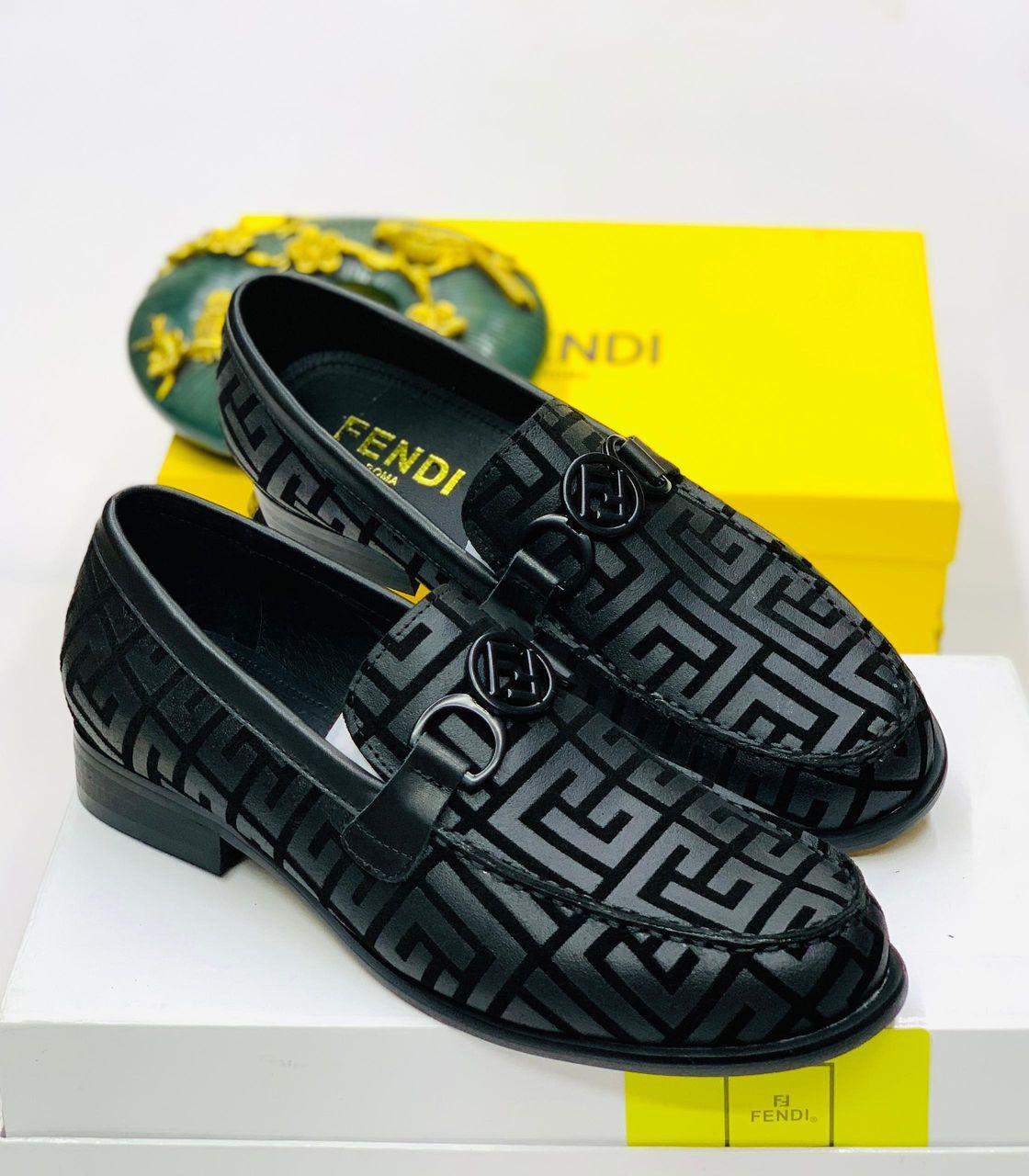 Shop Fendi O'Lock Loafers