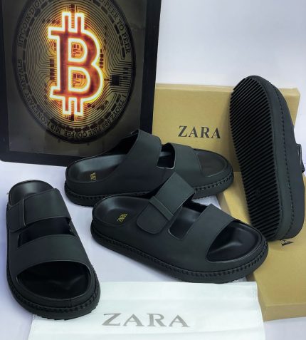 Men’s Double-Strap Leather Sandals