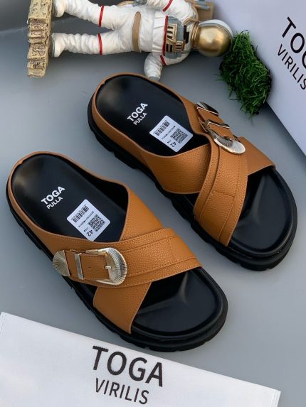 Toga Pulla Buckled Leather Sandals