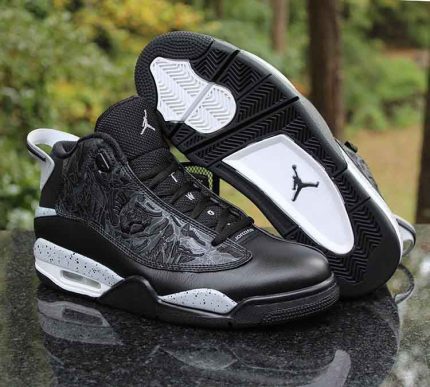 Jordan Dub Zero "Oreo" Black/Cement Grey Retro Sneakers