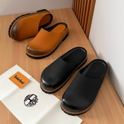 Timberland Casual Leather Slip-On Clog Mules
